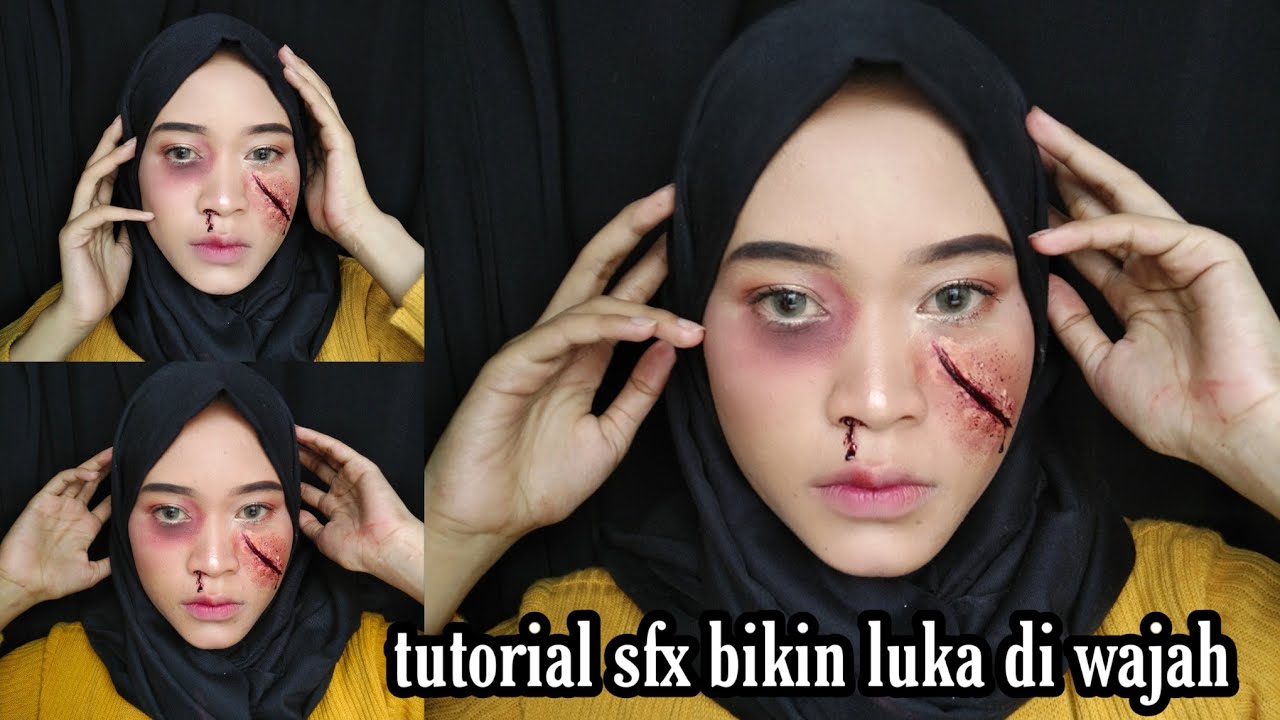 tutorial sfx luka sayatan diwajah