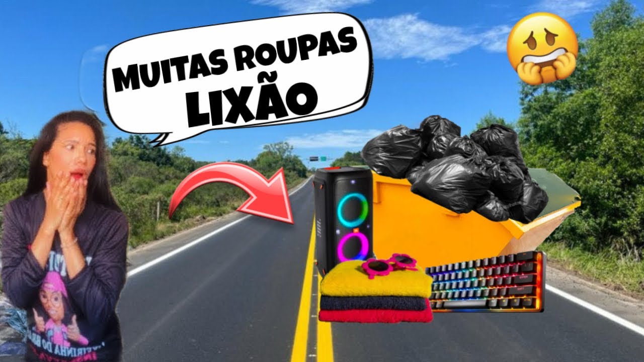 A mulher jogou SACO DE ROUPAS no Lixo