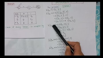 NFA- Checking if string is accepted by DFA or not| Non Deterministic Finite Automata| Lec 05
