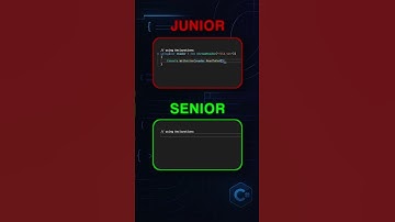 Junior vs. Senior in C# | using Declaration 🚀