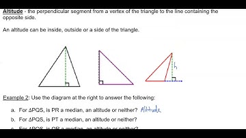 HG 5.4 - Medians and Altitudes