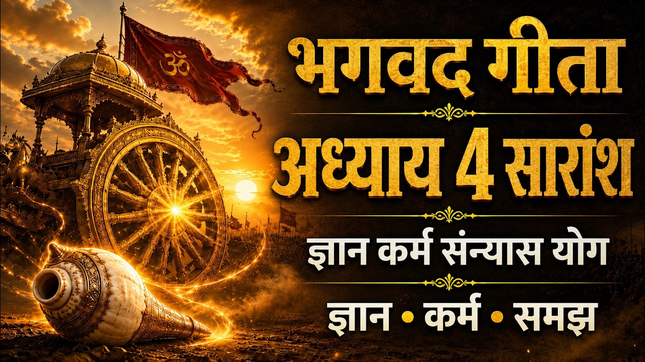 Chapter 4 Hindi full-भगवद Gita अध्याय 4 | ज्ञान, कर्म और सही समझ की शक्ति | ज्ञान कर्म संन्यास योग