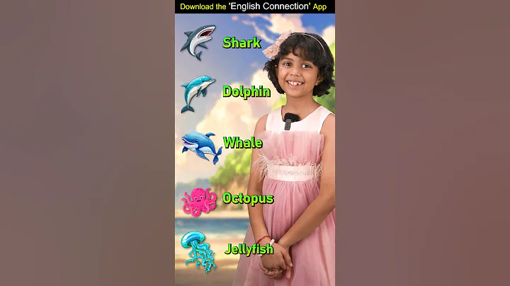 Sea Animals🐟 Names in English | Kids English Vocabulary | Adi Keshari Connection #shorts