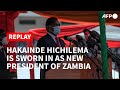 REPLAY - Hakainde Hichilema is sworn in as Zambia's new president  I AFP