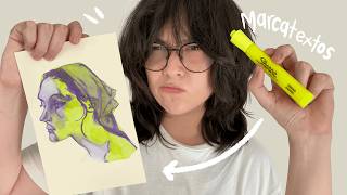¿Se puede Dibujar con Marcatextos escolares?