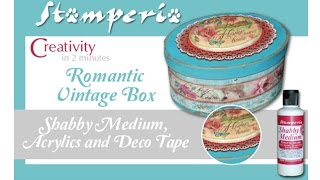 Box Shabby Chic - Easy to realize - How to create a Romantic Shabby Chic gift