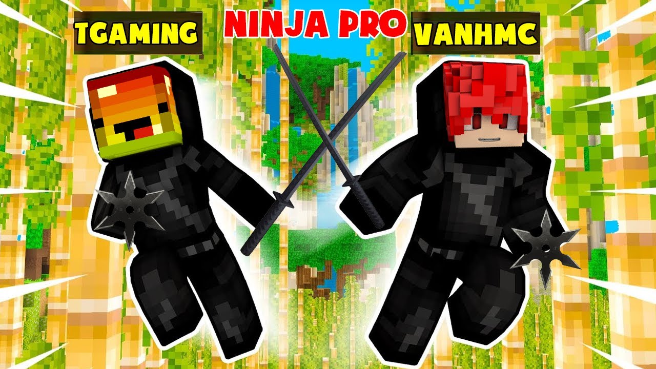 MINI GAME : LỚP HỌC NINJA ** THỬ THÁCH NOOB T GAMING VÀ VANH TRỞ THÀNH NINJA PRO NHẤT MINECRAFT ??