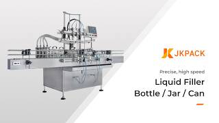 Fully Automated Liquid Packaging Line | 6-Nozzle Filling + Tracking Capping + Shrink Wrapping