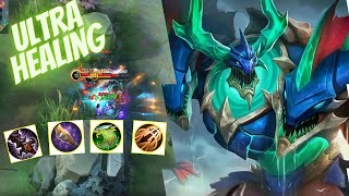 HYBRID TANK-ATTACK SPEED THAMUZ?Heal to full with 3 basic attack in ult-gameplay-ml