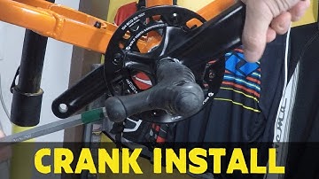 How to install crankset bashguard and chainring | Part 4 How to build a MTB