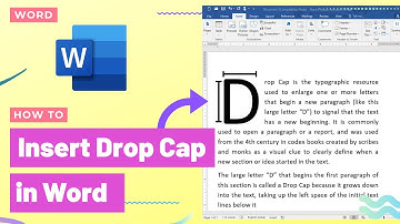 How to Insert Drop Cap in Microsoft Word - MS Office Tutorials - Windows 10 Tips #Shorts