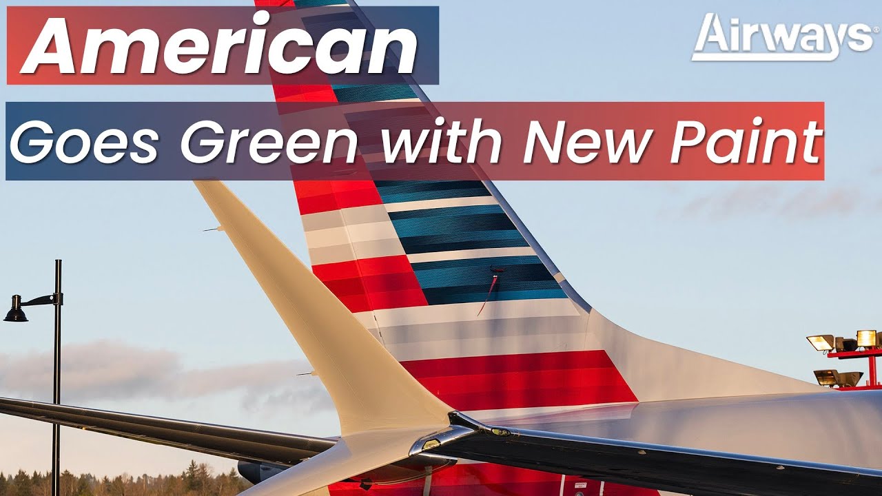 American Airlines Launches Fuel-Saving Aircraft Paint - YouTube
