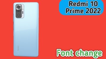 Font Setting In Redmi 10 Prime 2022, Font Size Change In Redmi 10 Prime 2022, How To