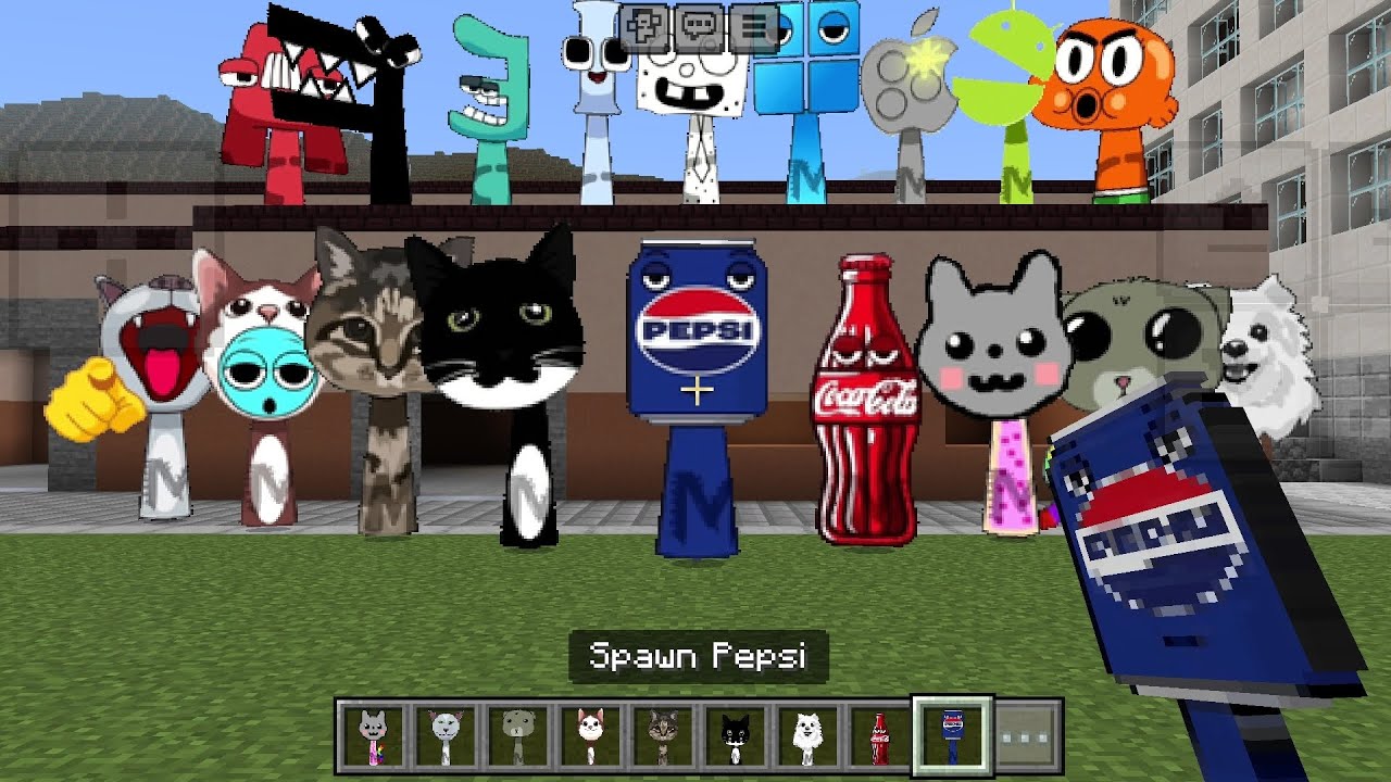 Sprunki OC Pepsi Added in Minecraft PE