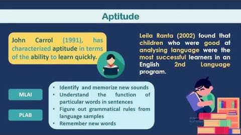 Individual differences in 2nd language