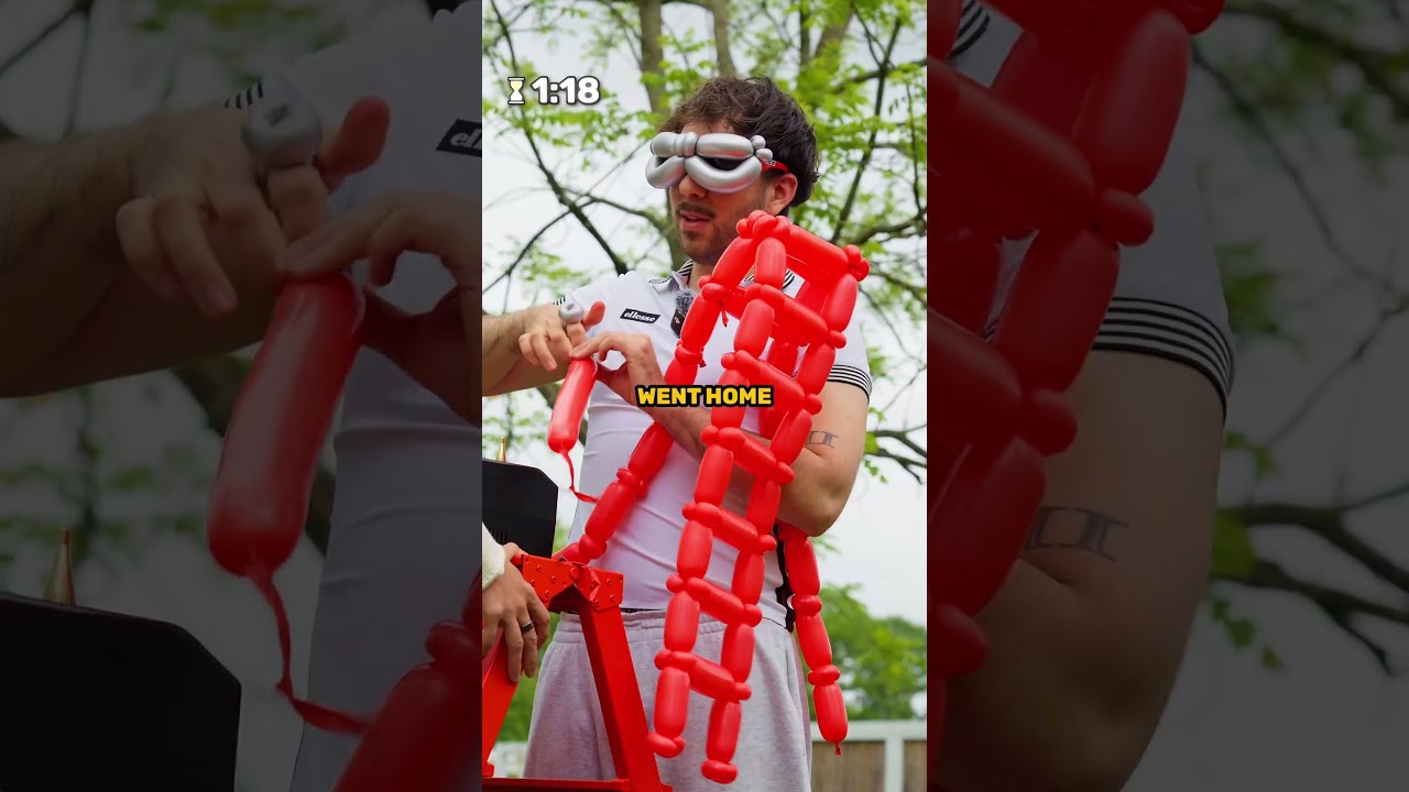 Can he make a LADDER out of BALLOONS? 🪜🎈