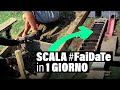 001 - Costruzione SCALA in TERRA e SASSI in un giorno