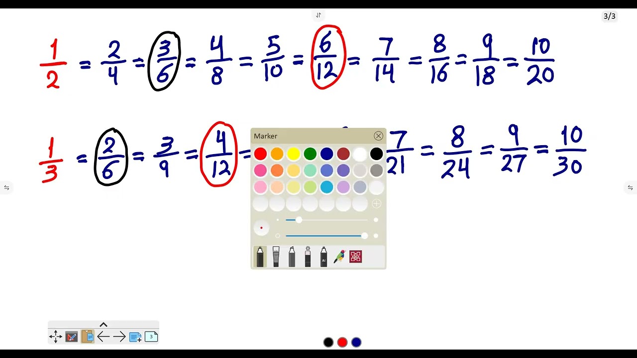 Gr5 - Unit 7 - Lesson 1 - Finding Like Denominators Using the L.C.M
