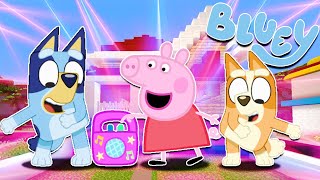 BLUEY BINGO Y PEPPA PIG se van DE FIESTA | Las Aventuras de BLUEY en Minecraft!