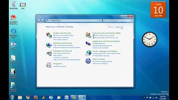 The Control Panel In Windows 7