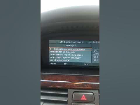 Bluetooth wont turn on e90 bmw - YouTube