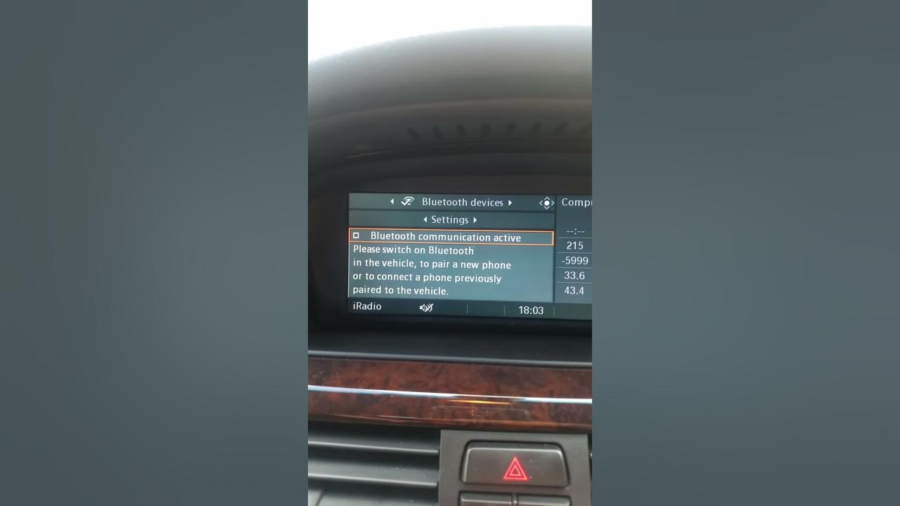 Bluetooth wont turn on e90 bmw YouTube