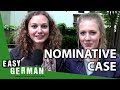 Easy German Cases - Nominativ (Super SLOMO with Pia and Lisa)