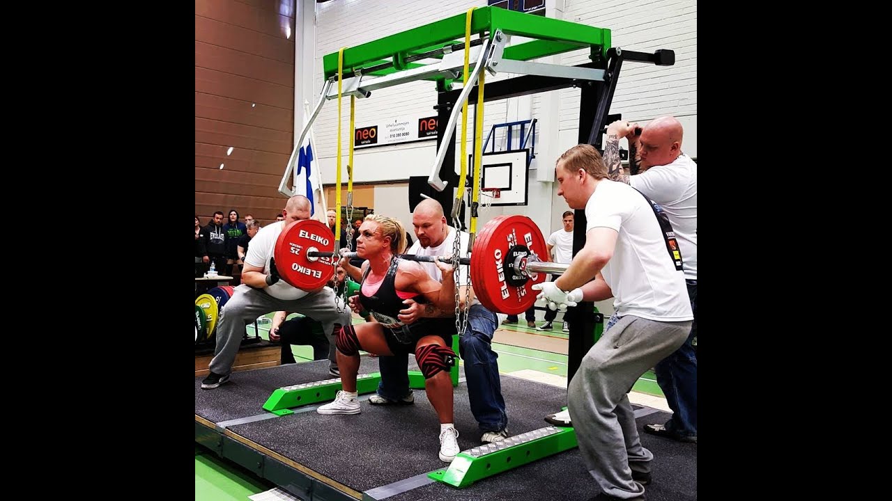 Minna Pajulahti Squat 170kg FPO Raw SM 2016