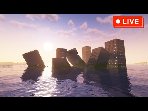 【完成(予定)】水没都市仕上げ作業【マインクラフト】【マイクラ建築】【Minecraft】