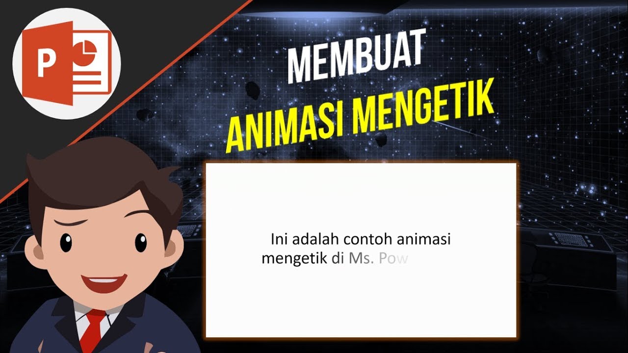  Cara  membuat  Animasi Mengetik di  Ms Powerpoint  YouTube