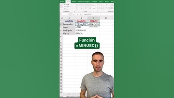 Función para convertir en minúsculas una palabra en Excel 🔤