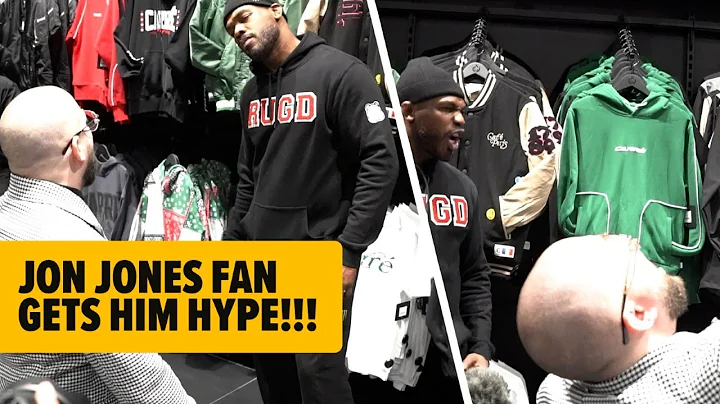 JON JONES FAN GETS HIM HYPE!!!