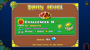 #1099 Challenger II (by AgentJo) [Geometry Dash]