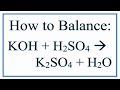 Balancing Chemical Equations Concepts