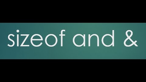 7  size of and ampersand