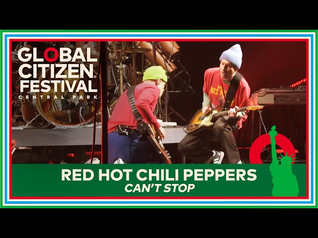 Red Hot Chili Peppers Perform ‘Can't Stop’ Live | Global Citizen Festival 2023 class=