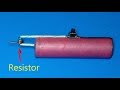 New idea , Resistor as soldering iron , How to make a powerful soldering iron using Resistor