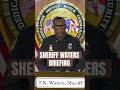 Sheriff Waters gives briefing on the recent traffic stop incident #police #cops #sheriff