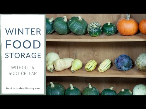 Winter Food Storage WITHOUT a Root Cellar | Cold Room Tour