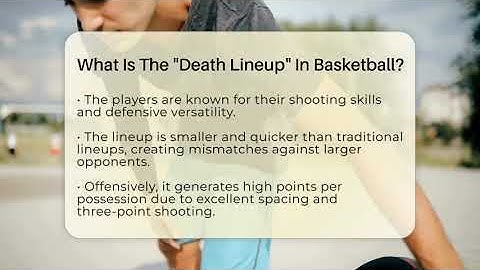 What Is The "Death Lineup" In Basketball? - Basketball Stats Central
