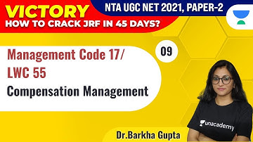 UGC NET 2021 | VICTORY Course | Management  by Dr. Barkha Gupta | Compensation Management
