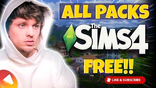 HOW TO GET ALL SIMS 4 PACKS FOR FREE | LEGIT & FAST | (PC & MAC) | NOT A SCAM 2024