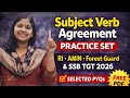Subject Verb Agreement Practice Set for RI, AMIN, Forest Guard & SSB TGT 2026 | Selected PYQs