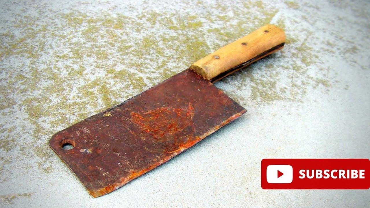 How do you restore old kitchen knives butcher knives Restoration