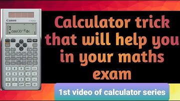 How to solve polynomial equation using Canon calculator | Experience Maths