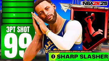 99 3PT + 99 BALL HANDLE + 99 DUNK CATFISH STEPHEN CURRY BUILD IS THE BEST GUARD BUILD IN NBA 2K25