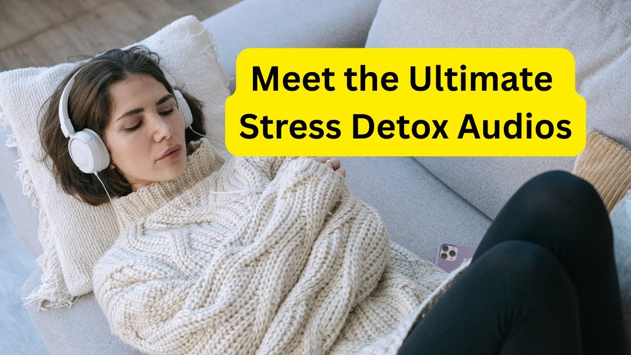 Woman relaxing on couch listening to Hypnotherapy Audios