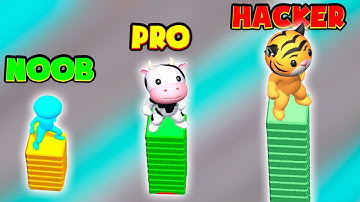 NOOB vs PRO vs HACKER in Stacky Dash