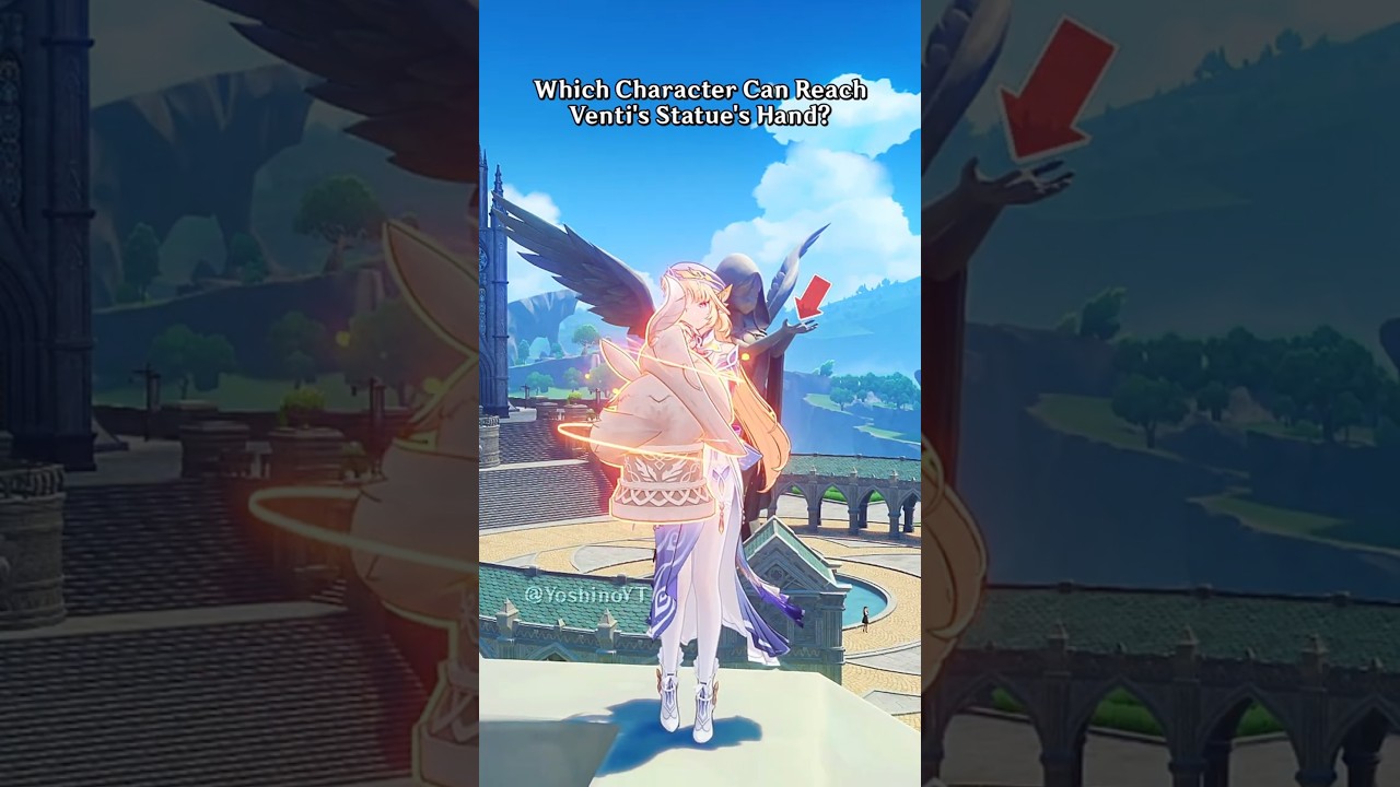 Which Characters Can Reach Venti's Statue's Hand In Genshin Impact