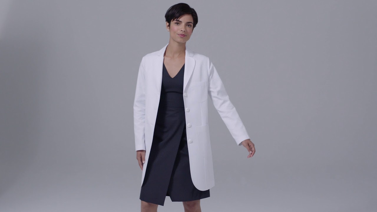 Womens Ellody Petite Fit Lab Coat Youtube